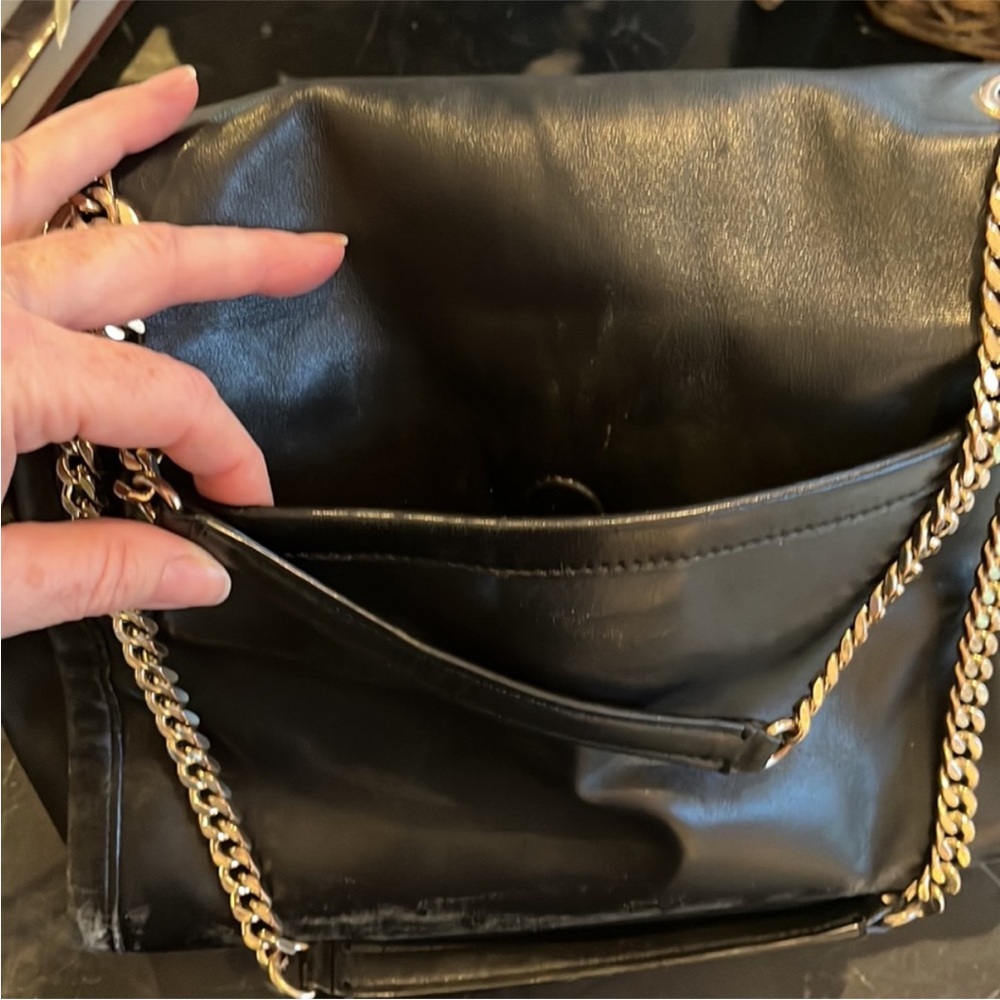 Coach Large Ranger Flap Smooth Crossbody Black Leather Shoulder Bag - Picture 9 of 10